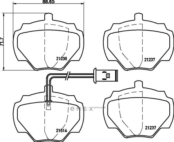 OEM BRAKE-PADS MLB105