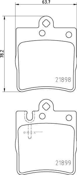 OEM BRAKE PAD MDB1991