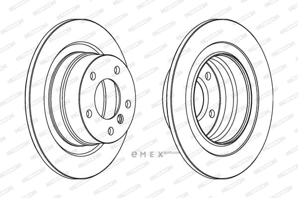 OEM BRAKE DISC RR E81/E90-3 SRS DDF1230C