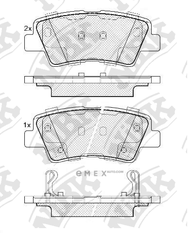 OEM PAD KIT, DISC BRAKE PN0538