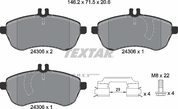 OEM PAD KIT, DISC BRAKE 2430602