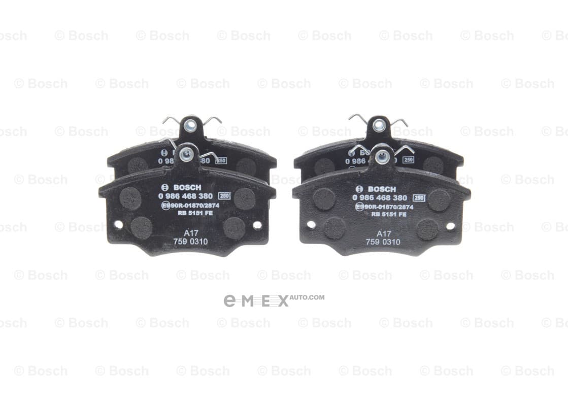 OEM BREMSBELAG FIAT TEMPRA ABS 9 0986468380