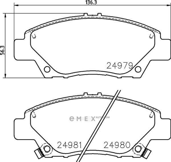 OEM PAD KIT, DISC BRAKE NP8013