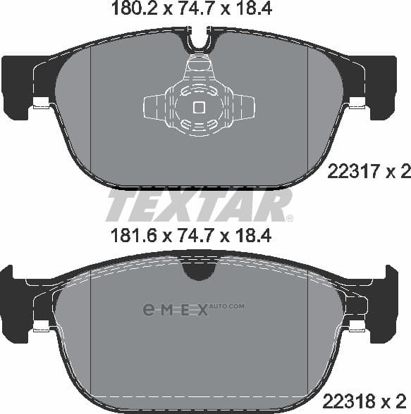 OEM PAD KIT, DISC BRAKE 2231701