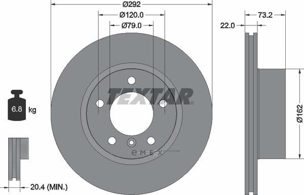 OEM BRAKE ROTOR 92132803