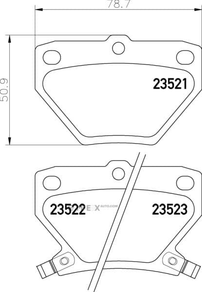 OEM DISC BRAKE PAD MDB2014