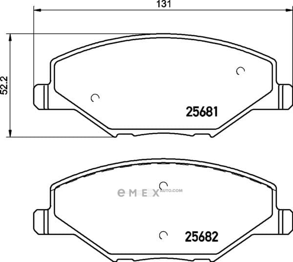 OEM BRAKE PAD MDB3300