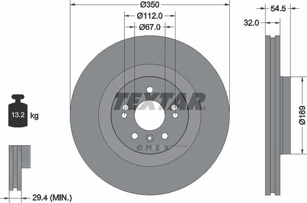 OEM BRAKE ROTOR 92150703