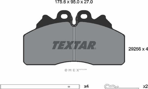 OEM PAD KIT, DISC BRAKE 2925601