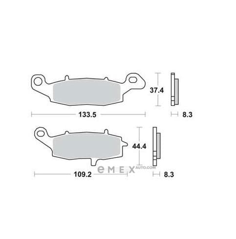 OEM PAD KIT, DISC BRAKE MCB682