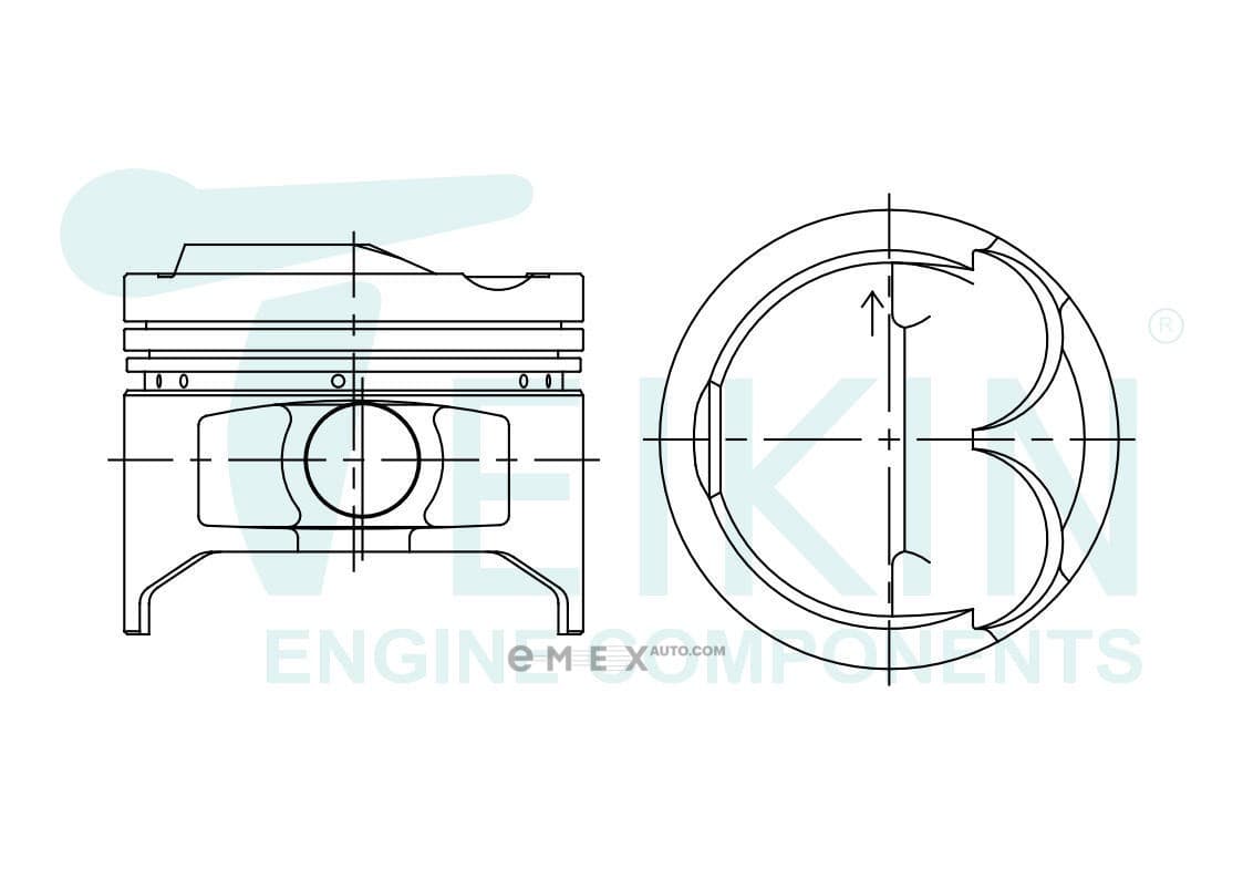 OEM PISTON ASSY 46346050