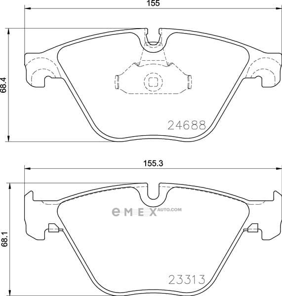 OEM BRAKE PAD MDB3092