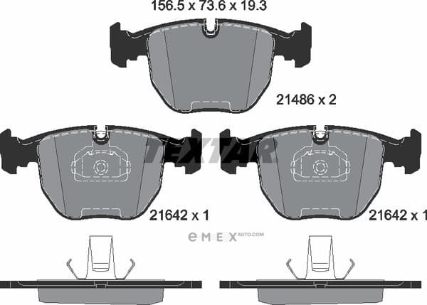 OEM PAD KIT, DISC BRAKE 2148602