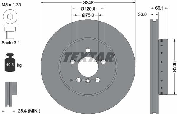 OEM BRAKE DISC-F10/5 SERIES 92265725