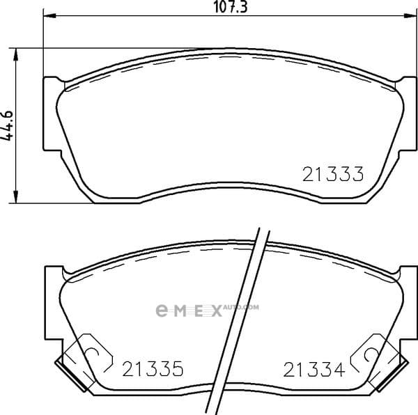 OEM BRAKE-PADS MDB1474