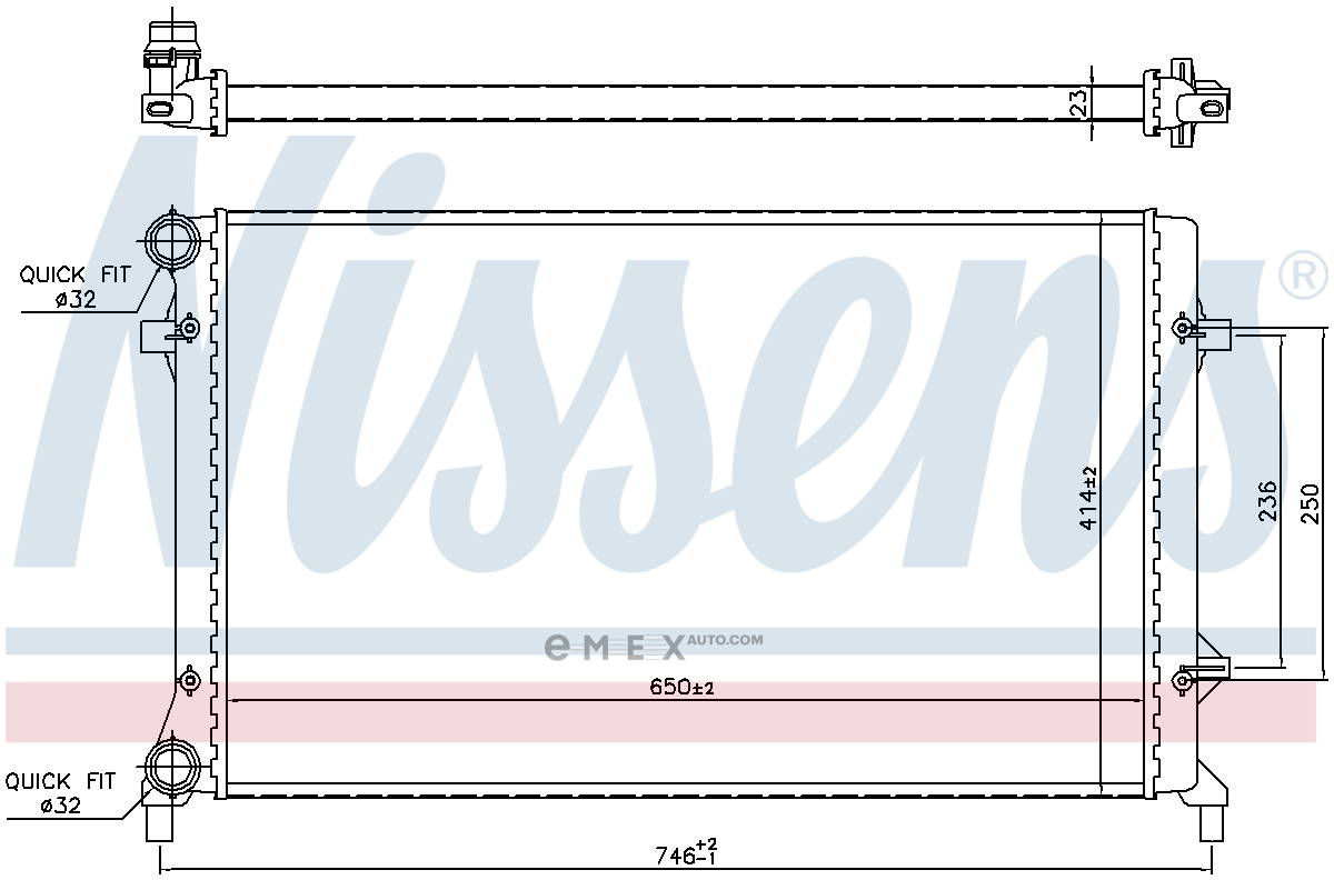 OEM RADIATOR ASSY, ENGINE COOLANT 65277