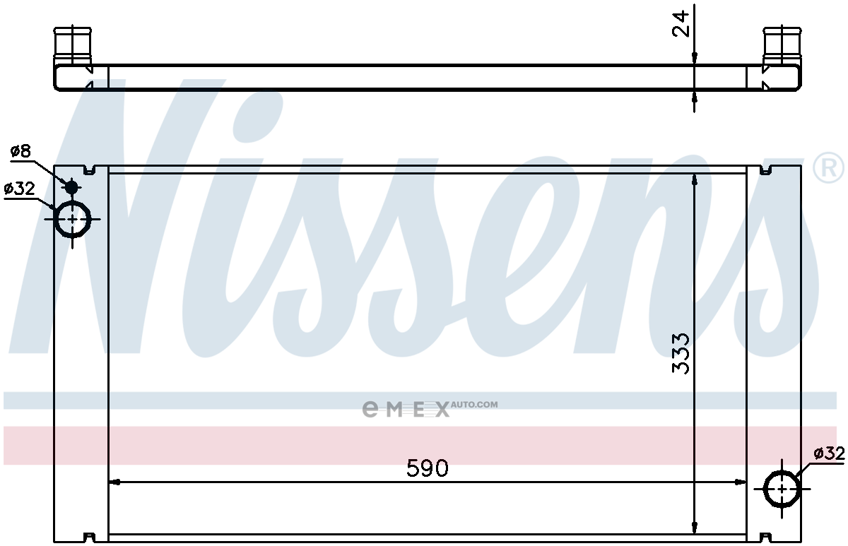 OEM RADIATOR ASSY, ENGINE COOLANT 69705