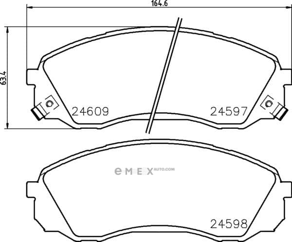 OEM PAD KIT, DISC BRAKE NP6005