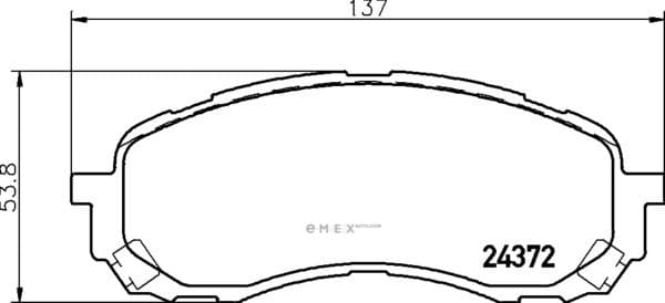 OEM PAD KIT, DISC BRAKE NP7007