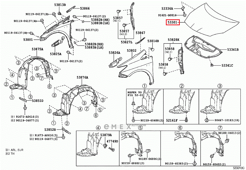 OEM HOOD 5330147060