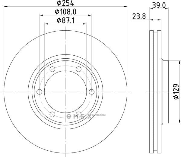 OEM BR DISC ROTOR-FR (COATED) ND3004K