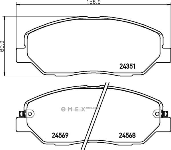 OEM PAD KIT, DISC BRAKE NP6030