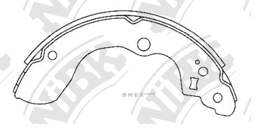 OEM SHOE KIT, DRUM BRAKE FN9801