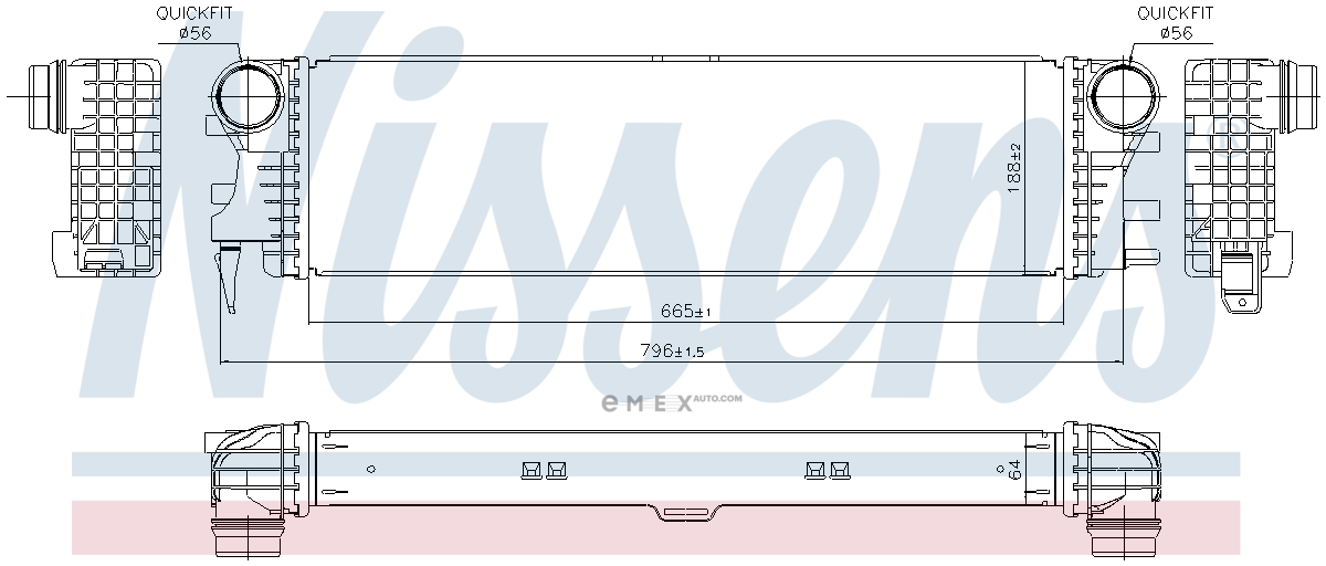 OEM RADIATOR ASSY, HEATER 96017