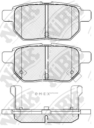 OEM PAD KIT, DISC BRAKE PN1519