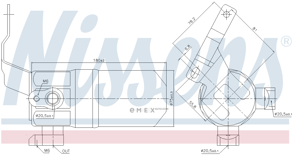 OEM RECEIVER TANK, AIR CONDITIONER 95552