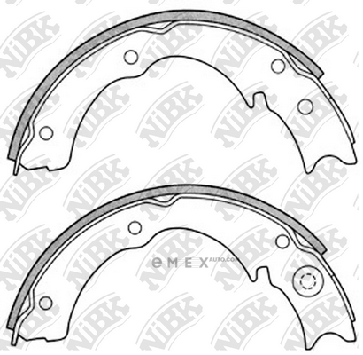 OEM SHOE KIT, DRUM BRAKE FN3340