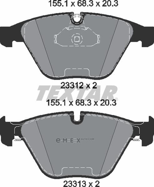 OEM PAD KIT, DISC BRAKE 2331211