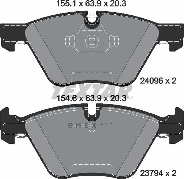 OEM BRAKE PAD SET FRT 3E90/E92 2409601