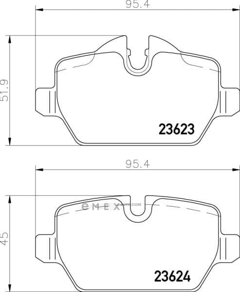 OEM BRAKE PAD MDB2681