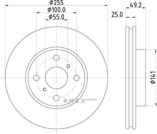 OEM BRAKE ROTOR ND1030K