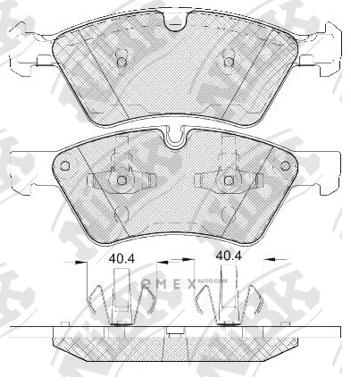 OEM PAD KIT, DISC BRAKE PN0500W