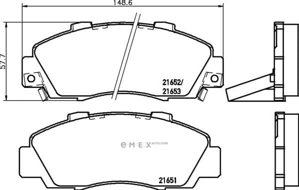 OEM PAD KIT, DISC BRAKE NP8003