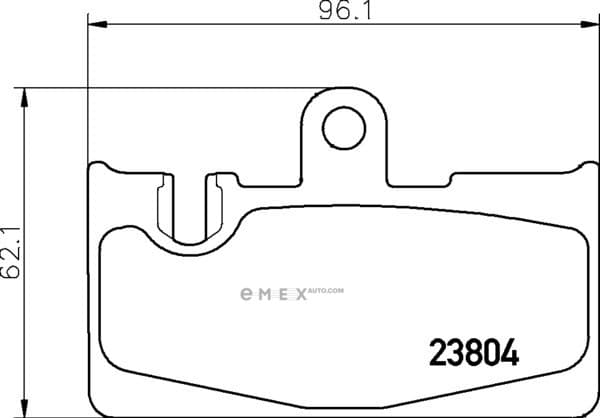 OEM BRAKE PAD SET MDB2136