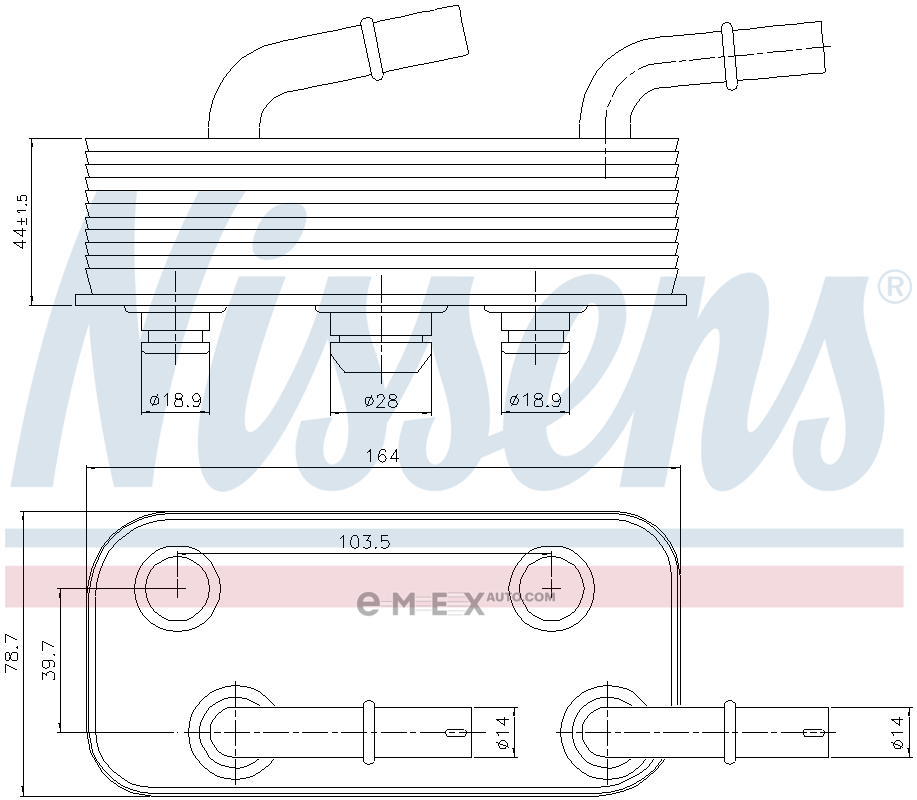 OEM OIL COOLER ASSY 90657