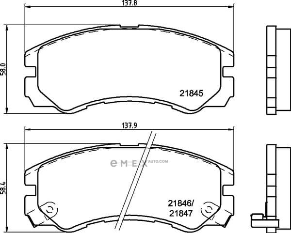 OEM BRAKE-PADS MDB1685