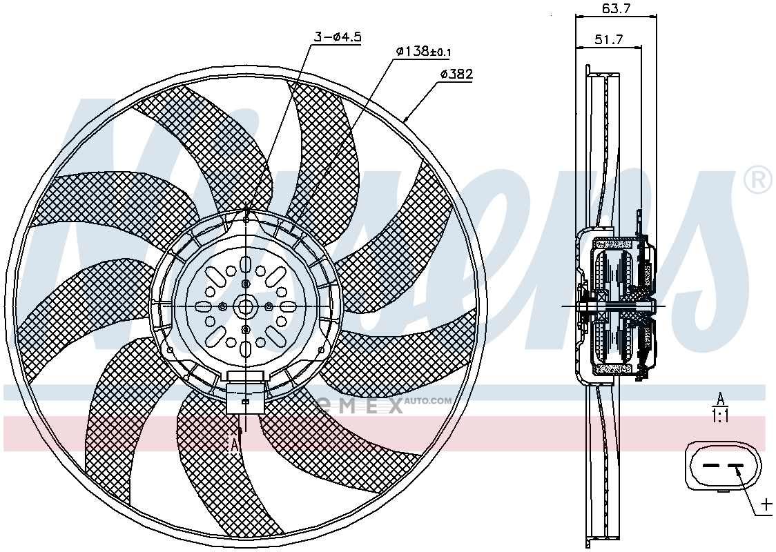 OEM RADIATOR ASSY, ENGINE COOLANT 85728