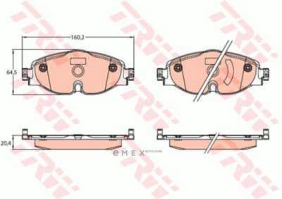 OEM PAD KIT, DISC BRAKE GDB2143