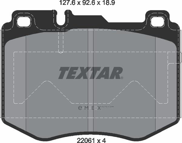 OEM PAD KIT, DISC BRAKE 2206101