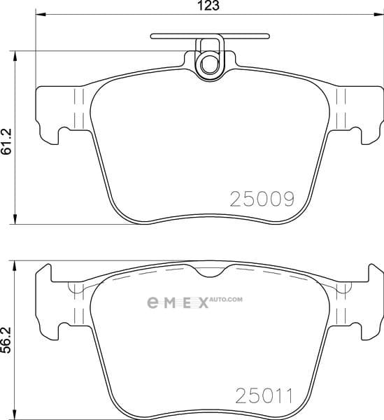 OEM BRAKE PAD MDB3101