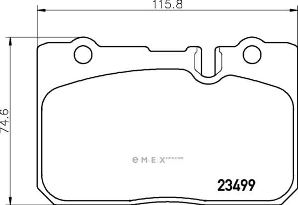 OEM PAD KIT, DISC BRAKE NP1063