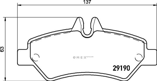 OEM BRAKE-PADS MDB2802