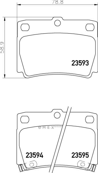 OEM PAD KIT, DISC BRAKE NP3008