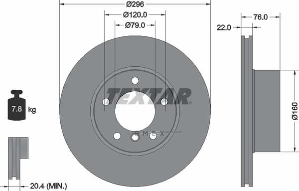 OEM BRAKE ROTOR 92075003