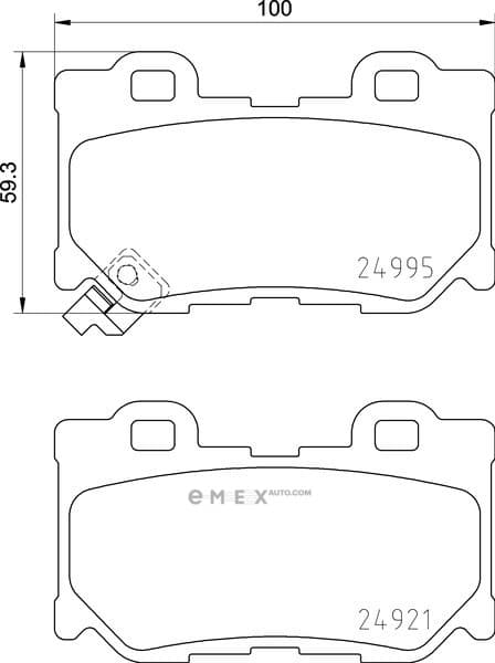 OEM PAD KIT, DISC BRAKE NP2057