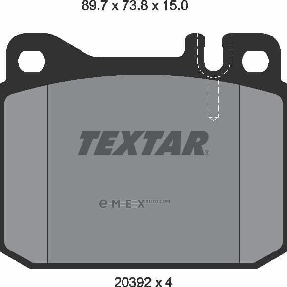 OEM BRAKE PAD FRT-W123 2039204